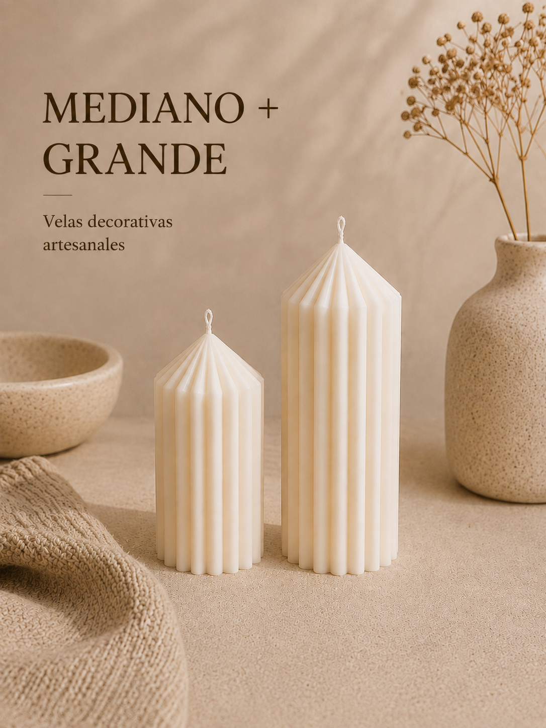 Cirios decorativos artesanales - Imagen 6