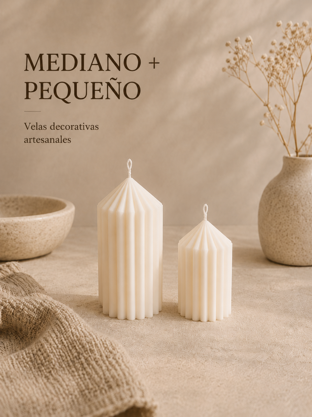Cirios decorativos artesanales - Imagen 5