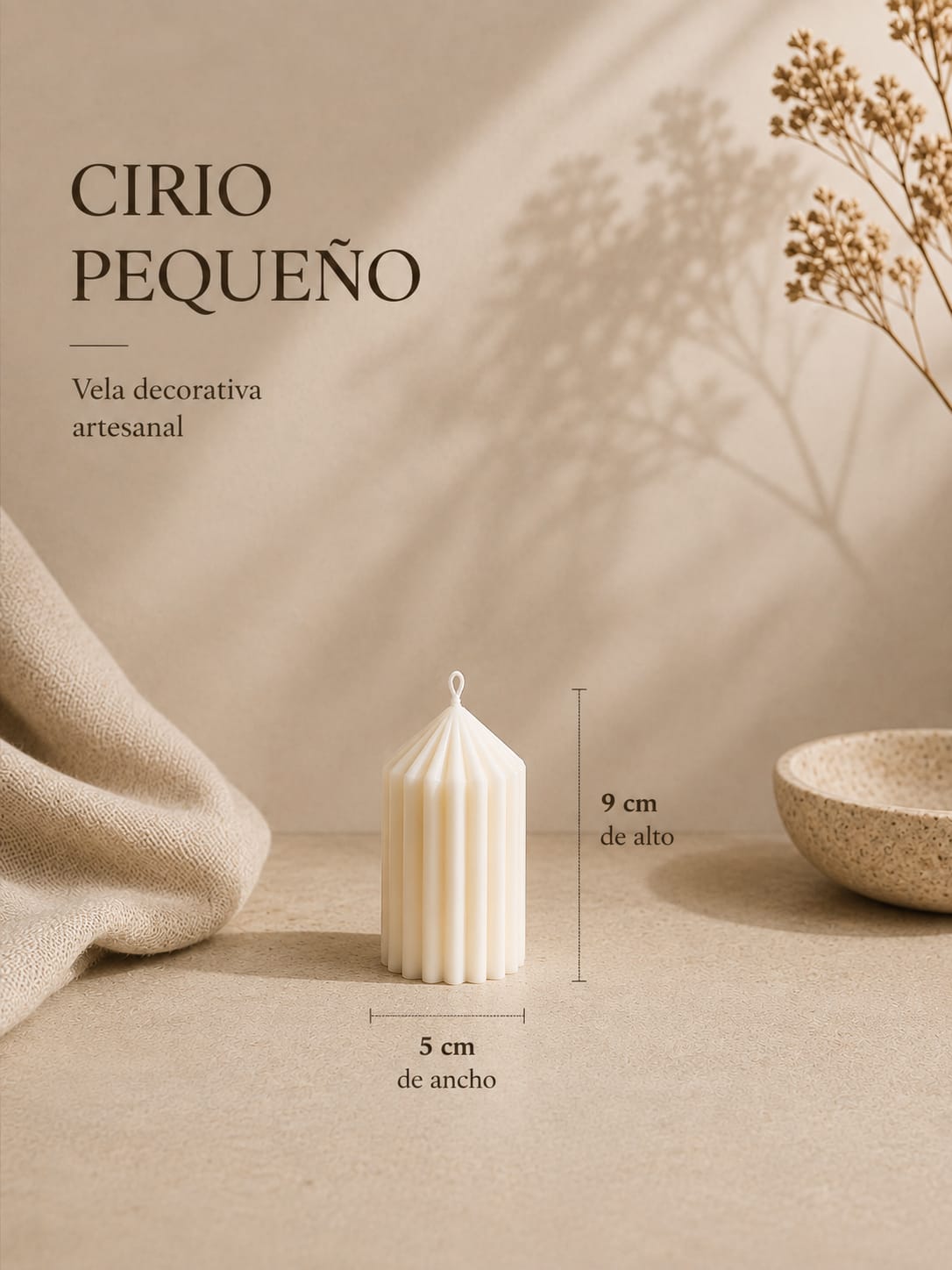 Cirios decorativos artesanales - Imagen 4